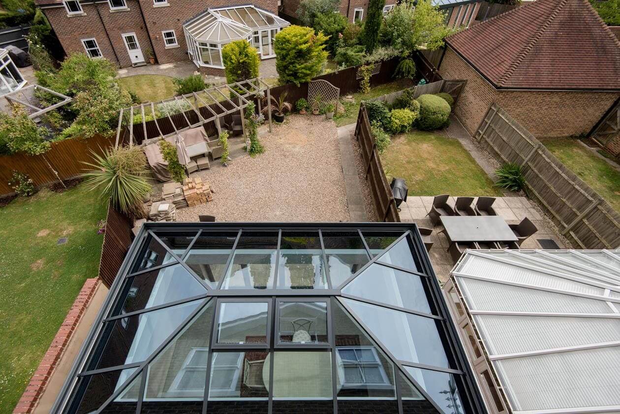 Sherborne conservatory installation - above