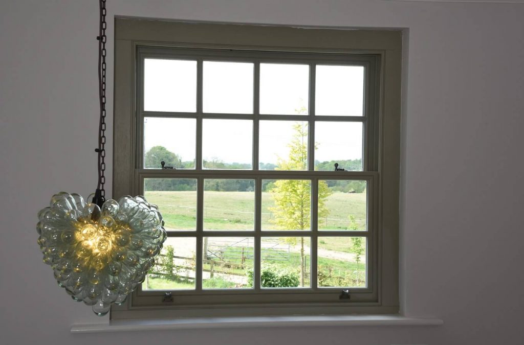 Timber sash window